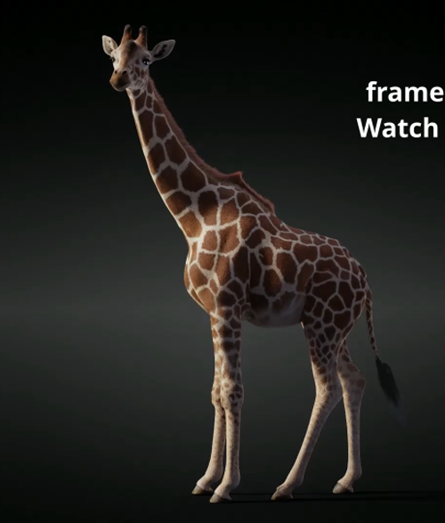 Giraffe Animated | VFX Grace | blender