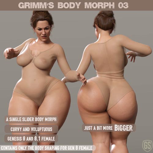 Grimm's Body Morph 03 for Genesis 8 / 8.1 Female