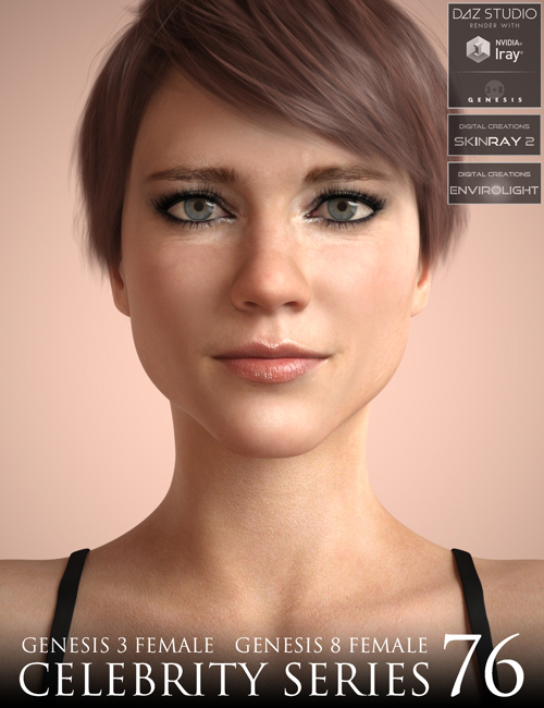 Celebrity Series 76 for Genesis 3 and Genesis 8 Female