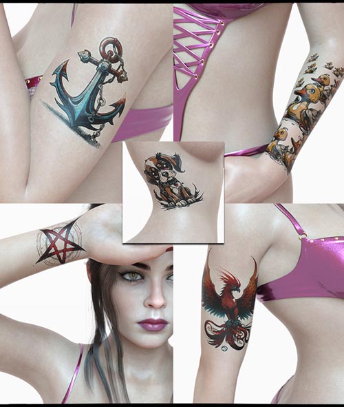 Various Tattoos G8F