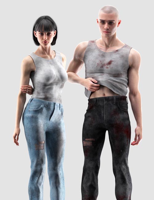 dForce Classic Tank Top Outfit Textures