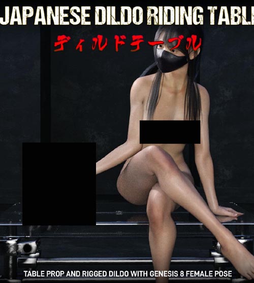 Japanese Dildo Riding Table for Genesis 8 Female