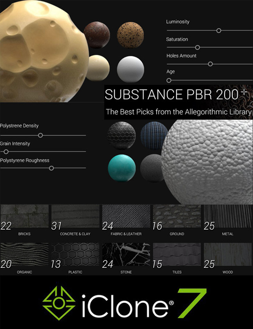 Iclone Substance PBR 200+