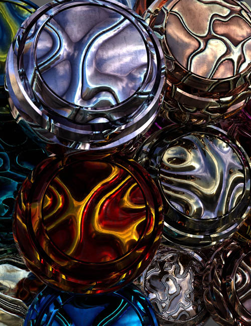 Abstract Metal Iray Shaders