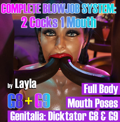 CBJS 3: Complete Blowjob System - 2 Cocks 1 Mouth G9 + G8