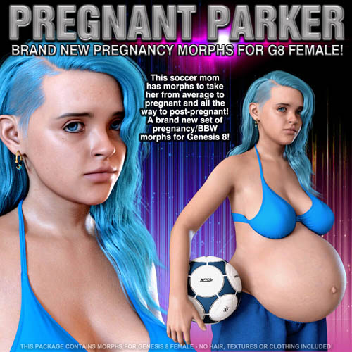 Pregnant Parker Morphs for Genesis 8 Female