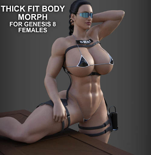 Thick Fit Body Morph for Genesis 8 Females