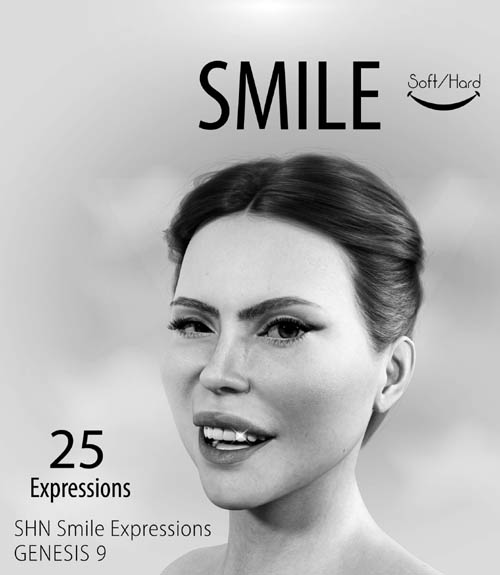 Shn Smile Expressions for Genesis 9