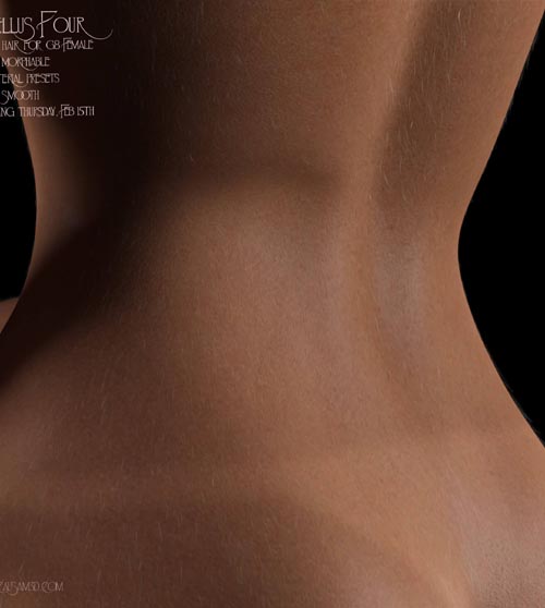 Vellus 4 Body Hair for Genesis 8 Female