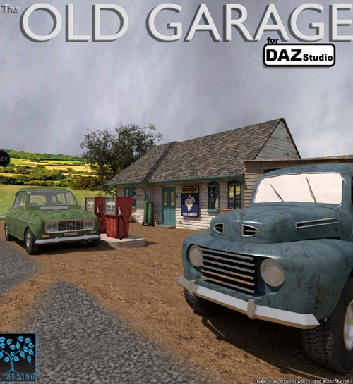 Old Garage for Daz Studio