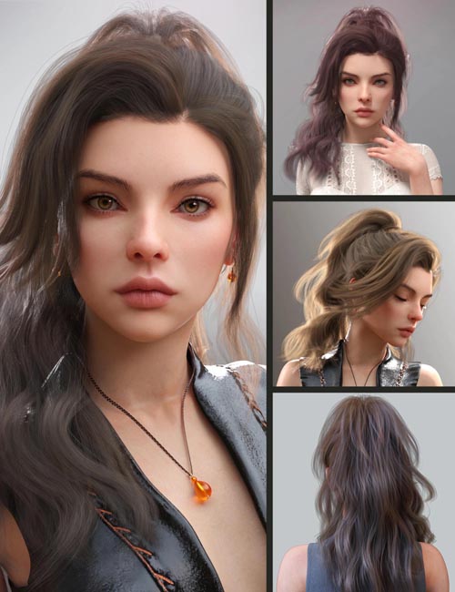 MB Yazz Hair and MB Yazz HD for Genesis 9 Feminine