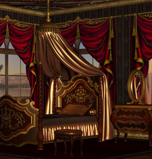 Add-on textures for Montespan Bedroom