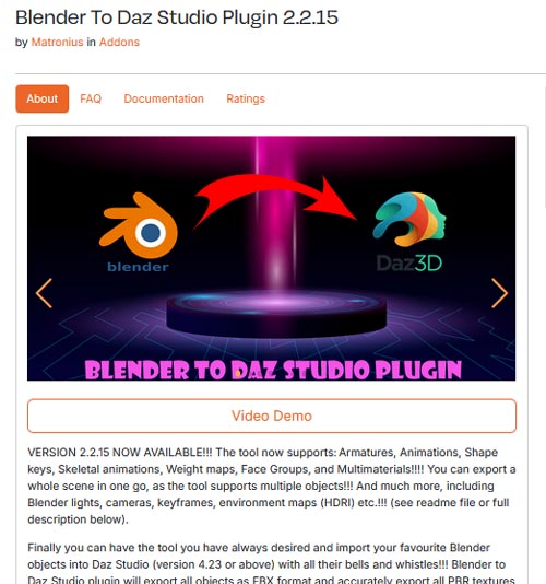 Blender To Daz Studio Plugin 2.2.15