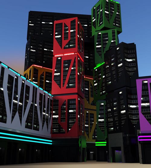 CyberpunKit-Building 1 for Daz Studio