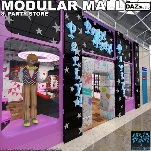 Modular Mall08: Party Shop for Daz