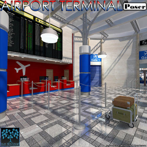 Airport Terminal for Poser