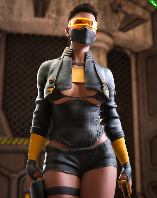 M3D Cyber Breaker Outfit for Genesis 9