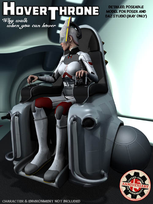 Hover Throne for Poser and DS