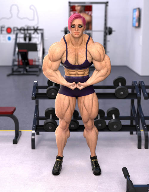 Female Bodybuilder Body HD Morph for Genesis 8/8.1 Female