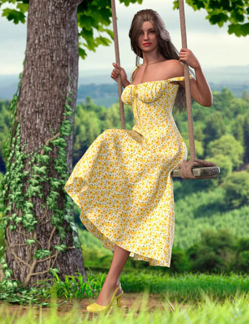 Every Day: dForce Picnic Outfit for Genesis 9 Feminine