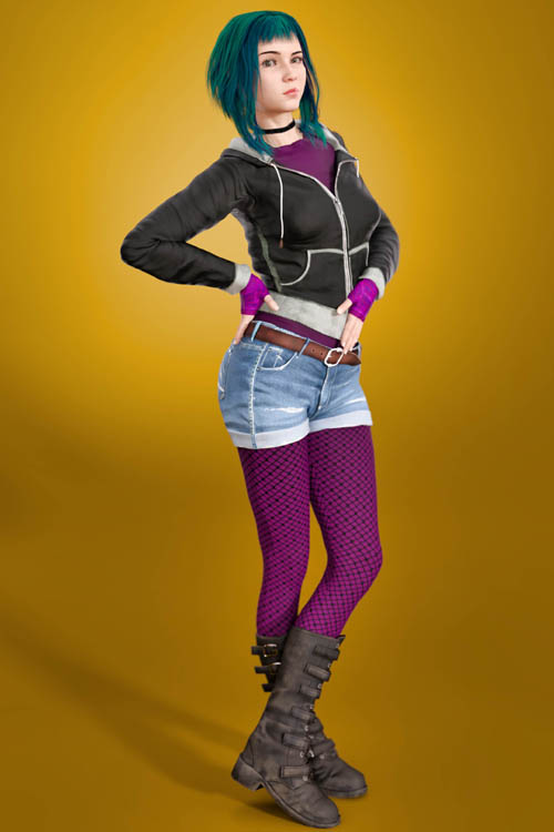 Ramona Flowers for Genesis 8 Female