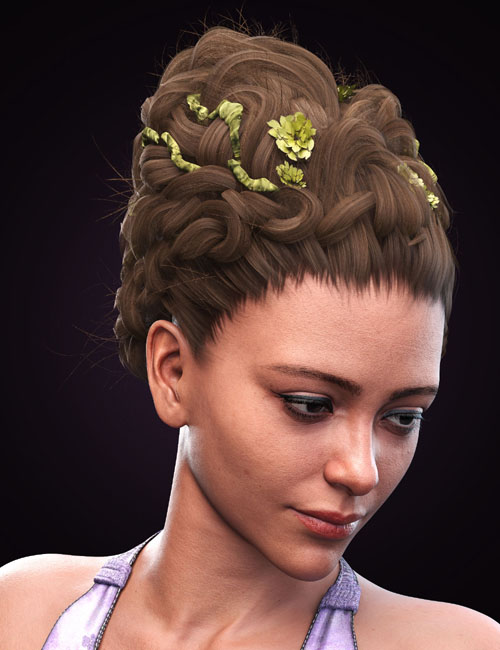 Earthy Updo Hair for Genesis 9 and 8.1 Female