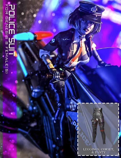 Police Suit (Legging, Corset, & Panty) for G8F