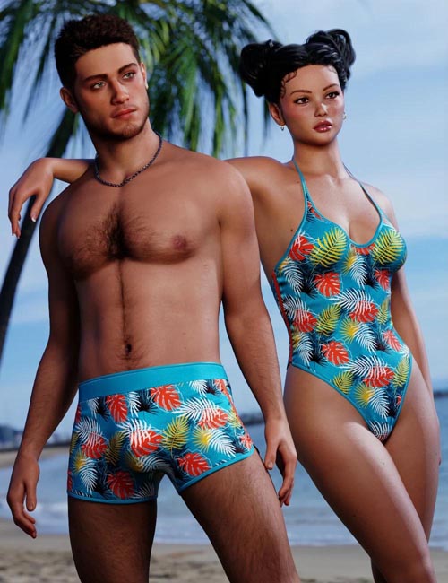 Sirens: Couple Matching Swimwear Add-On