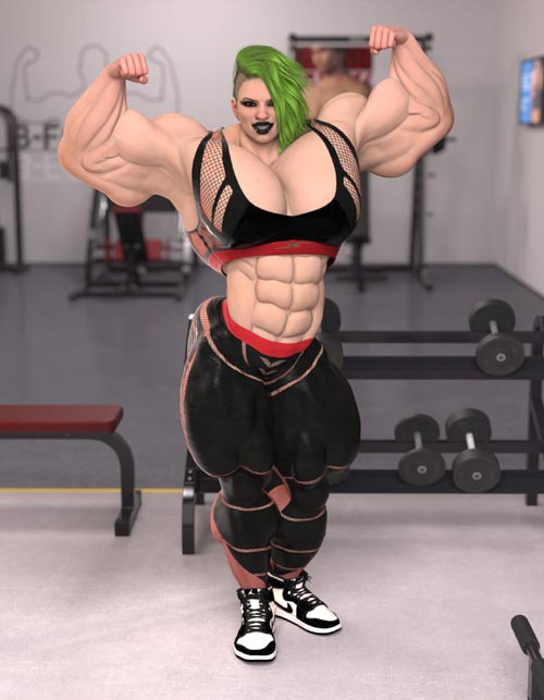 Fantasy Sized Bodybuilder Body HD Morph for Genesis 8/8.1