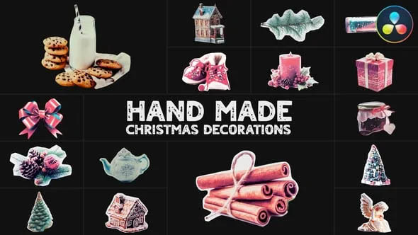 Hand Made Christmas Decorations | DaVinci Resolve 55728424 Videohive