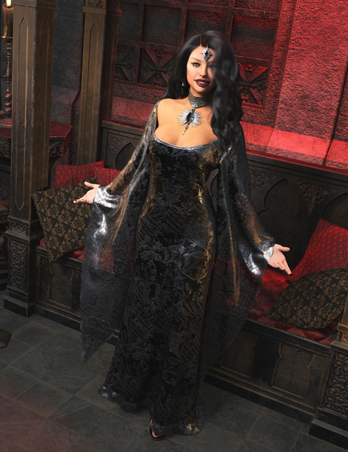 VERSUS - dForce Gothic Queen for Genesis 9 and 8 Female Texture Add-On