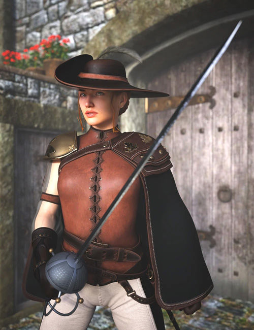 The Duelist Outfit for Genesis 8, 8.1 and 9