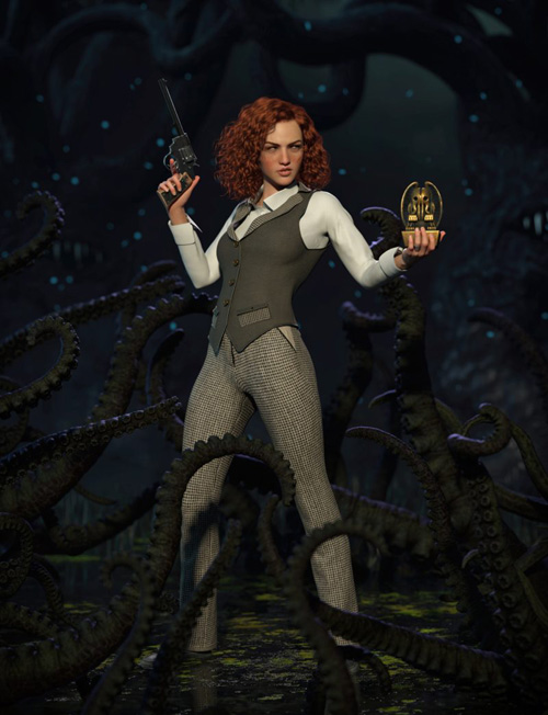 Illusionist Material addons and Props for Corporate Fixer for Genesis 8 Female