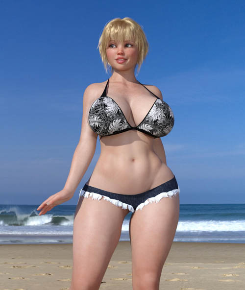 Sunflower Character Body N Head Morphs for Genesis 8 Female