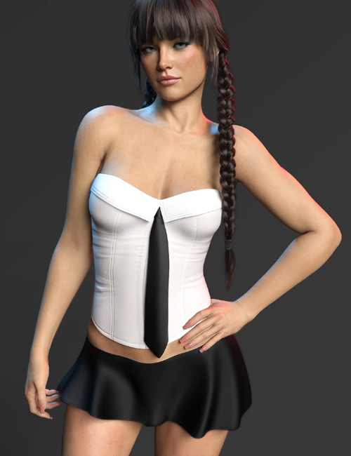 X-Fashion Kelsie Outfit for Genesis 9 and 8,8.1 Female