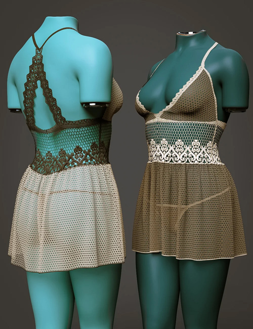 dForce Halter Dress for Genesis 9, 8.1 and 8 Female