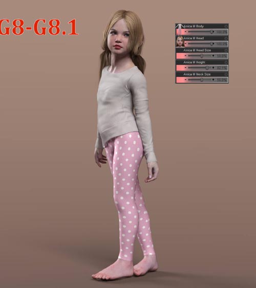 Anica M Morph for Genesis 8 and 8.1