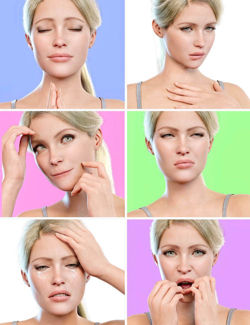 Z Basic Emotions 3 Expressions for Genesis 9