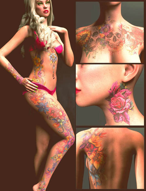 Twizted Tattoos Vol 3 for Genesis 9