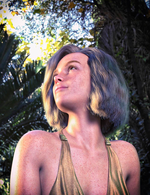 dForce FE Strand-Based Catherine Doctor Hair for Genesis 9