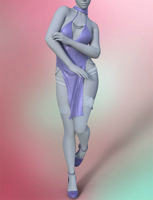 dForce Sexy Slim Skirt Outfit for Genesis 9