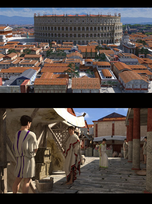 Streets of Ancient Rome for DAZ
