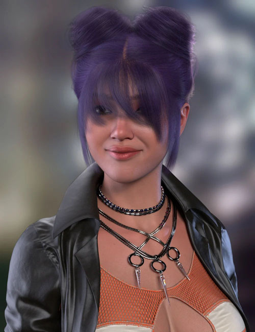 Sweet Buns Hair for Genesis 9