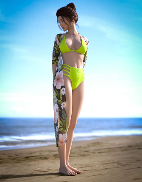 AH dForce Suzie Beachwear Outfit Texture Add-on