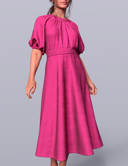 dForce Dreamy Dress for Genesis 9, 8, and 8.1