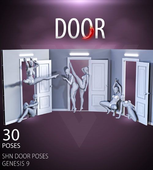 SHN Door Poses for Genesis 9 Female