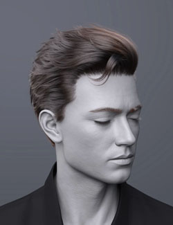 dForce FV Dramatic Side Sweep Hair for Genesis 9