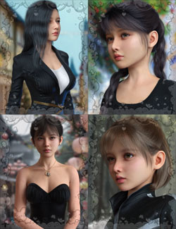 Vo Sonnek, and Young, and Vo Kemna, and Young HD for Genesis 9 Character Bundle