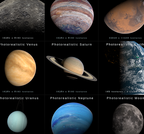 Photorealistic Solar System