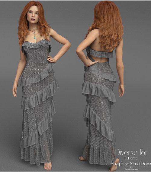Diverse for Strapless MaxiDress
